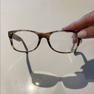 Ray-Bay tortoise brown glasses frames with case
